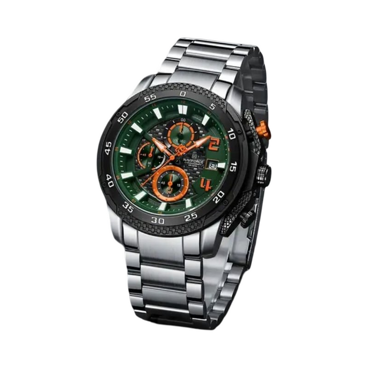 Reloj NAVIFORCE NF8047 –  Acero Inoxidable, Estilo Deportivo Casual,