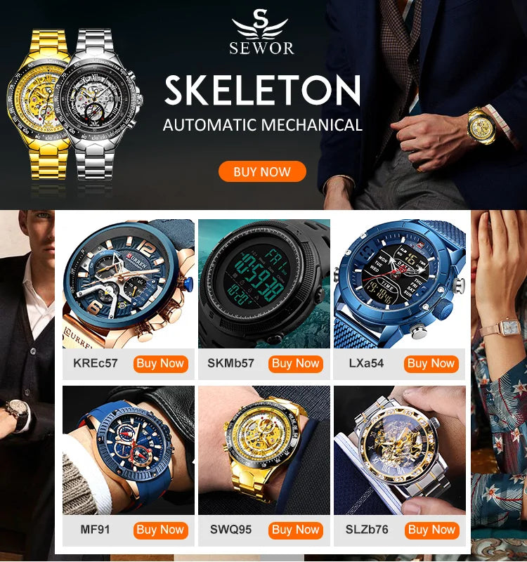 Curren 8402 Moda Masculina