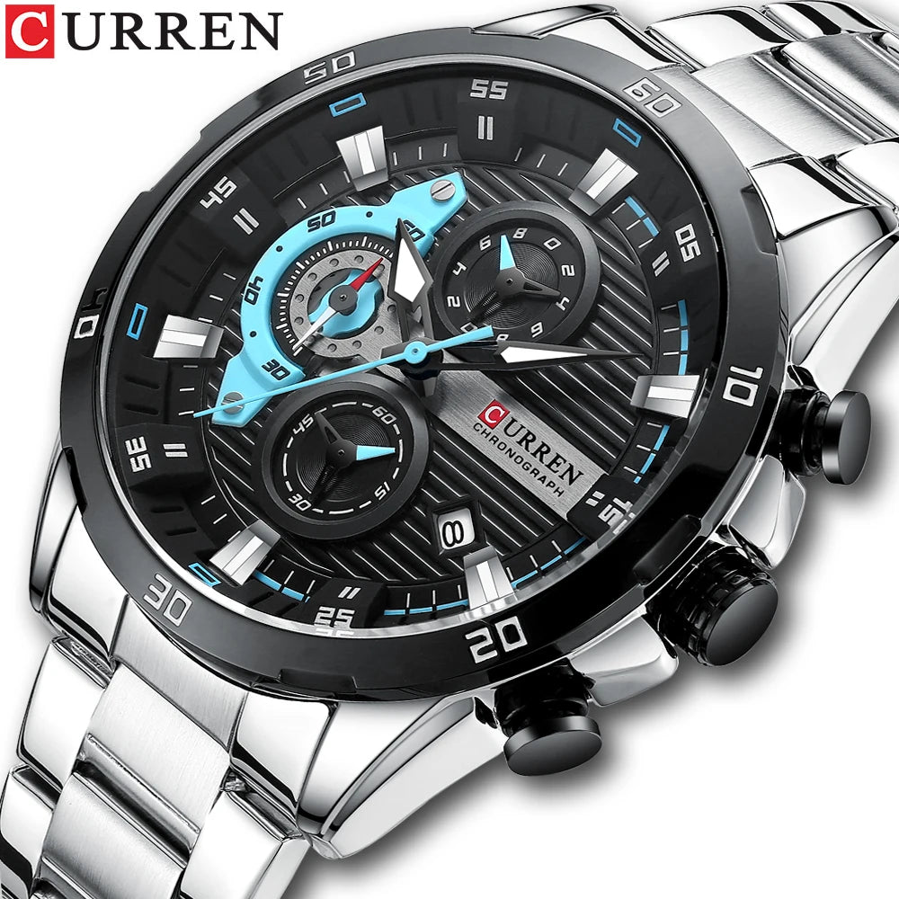 Curren 8402 Moda Masculina