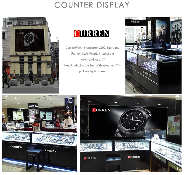 Curren 8227 Analógico Resistente al Agua