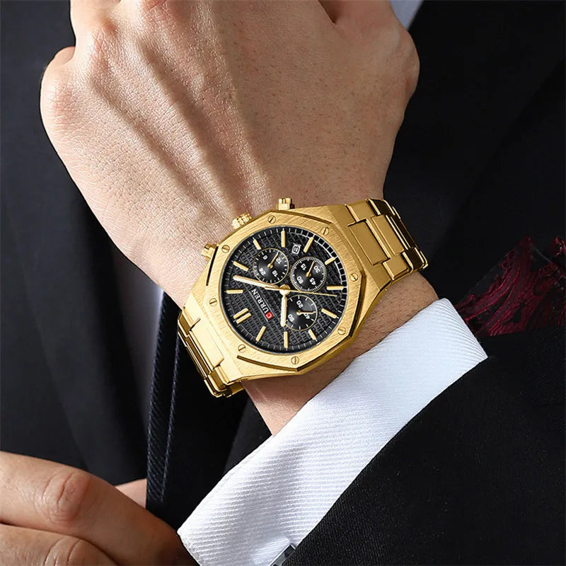 Curren 8440 Dorado Cronógrafo