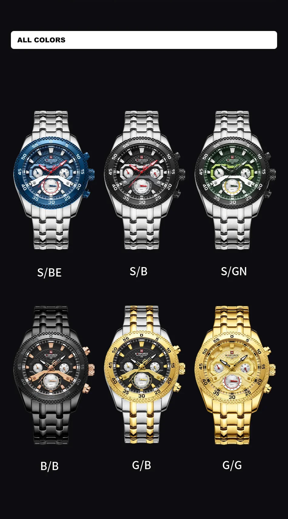 NAVIFORCE resistente al agua