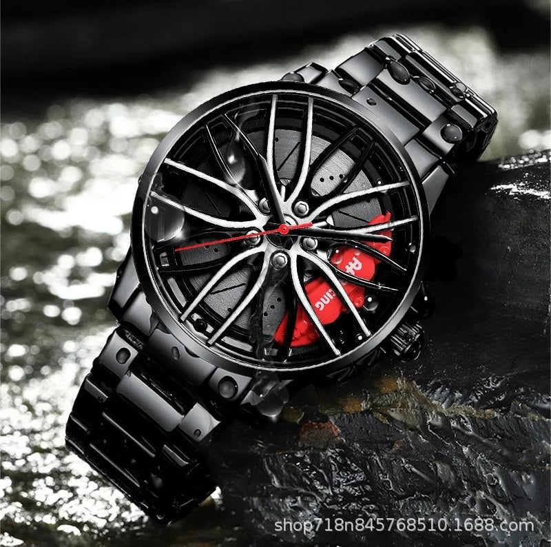 Fully Automatic Movement Watch Sports Men's Waterproof Wheel Style Non Mechanical Watch New Model Luxury Watch Quartz Clock