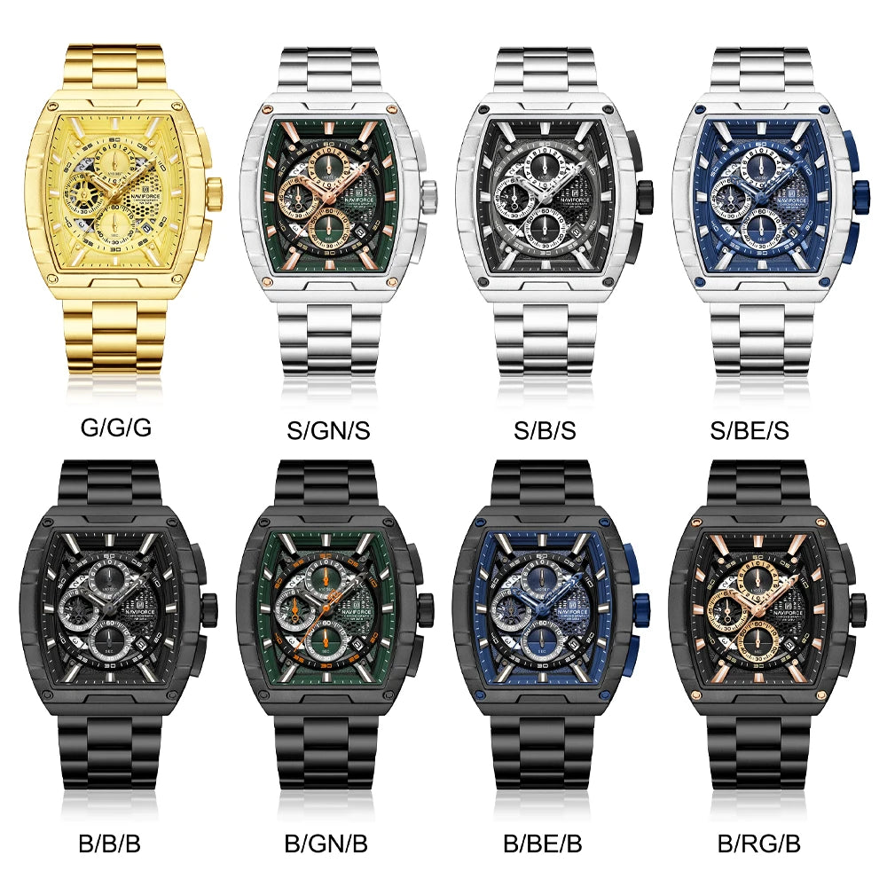 Naviforce Nf8066 Crono Hombre Acero