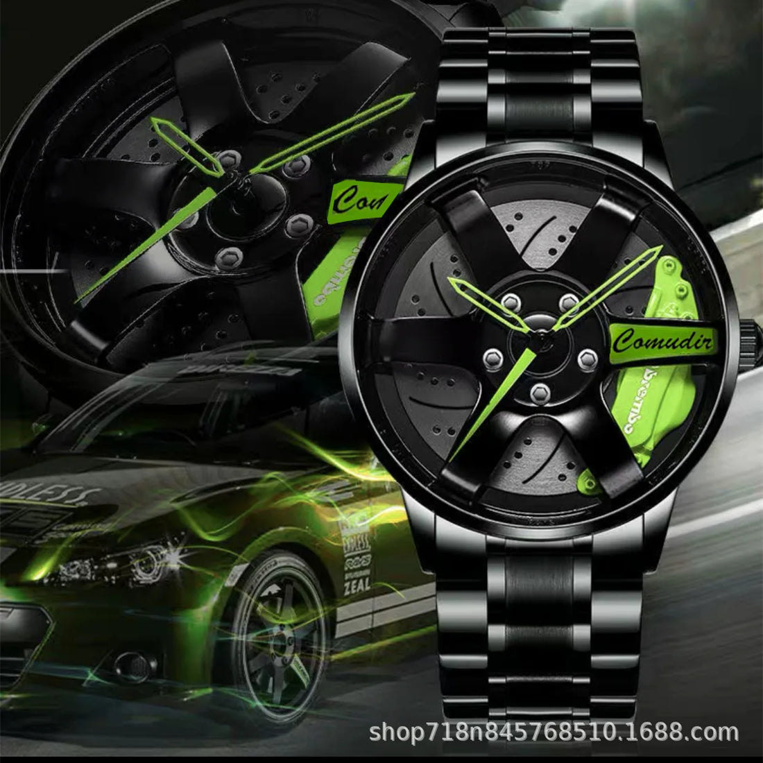 Fully Automatic Movement Watch Sports Men's Waterproof Wheel Style Non Mechanical Watch New Model Luxury Watch Quartz Clock