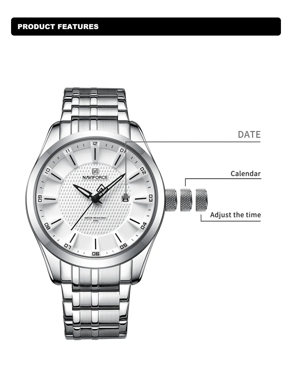 Naviforce NF8032 Elegante Cuarzo