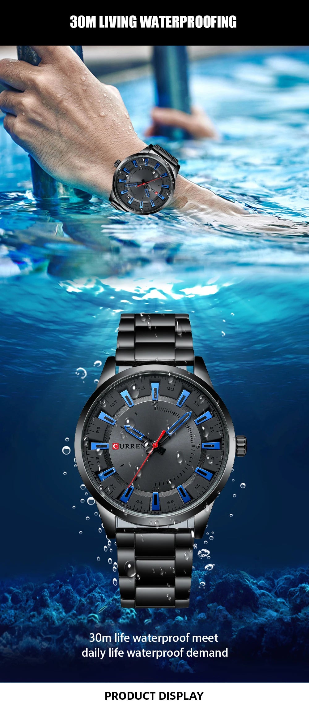 Curren 8406 Cuarzo Moderno