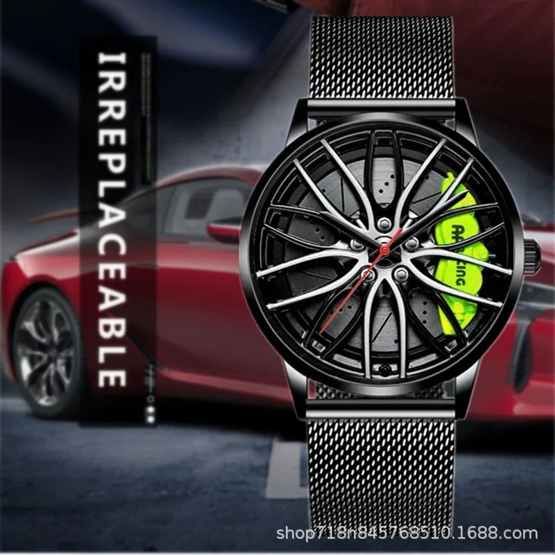 Fully Automatic Movement Watch Sports Men's Waterproof Wheel Style Non Mechanical Watch New Model Luxury Watch Quartz Clock