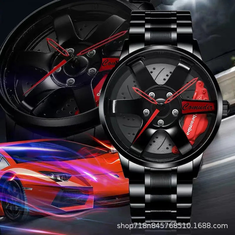 Fully Automatic Movement Watch Sports Men's Waterproof Wheel Style Non Mechanical Watch New Model Luxury Watch Quartz Clock