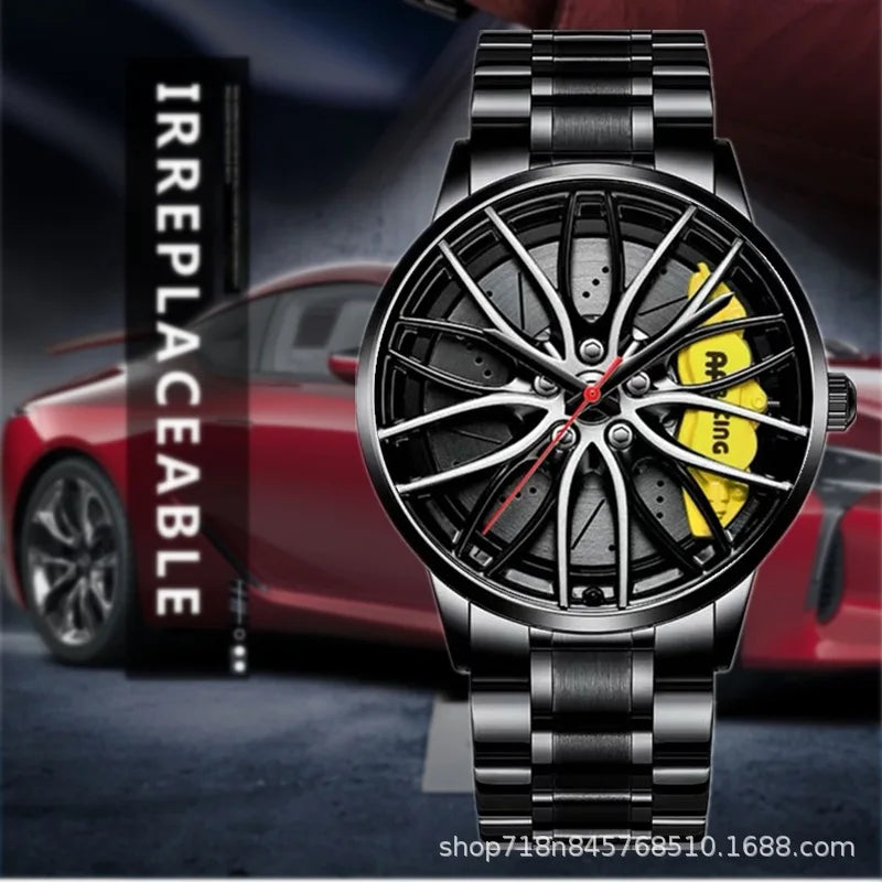 Fully Automatic Movement Watch Sports Men's Waterproof Wheel Style Non Mechanical Watch New Model Luxury Watch Quartz Clock