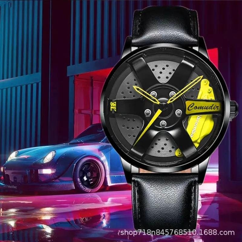 Fully Automatic Movement Watch Sports Men's Waterproof Wheel Style Non Mechanical Watch New Model Luxury Watch Quartz Clock
