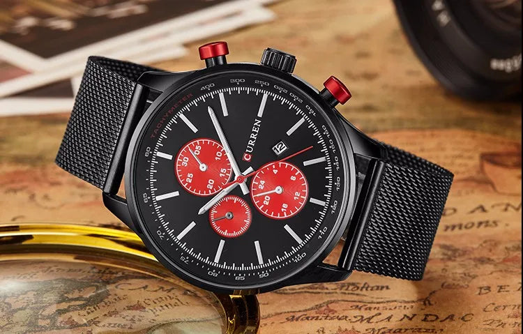 Curren 8227 Analógico Resistente al Agua