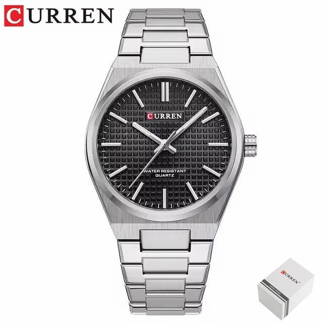 CURREN 8439 Cuarzo Oro Plateado