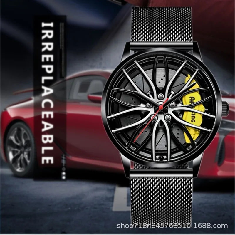Fully Automatic Movement Watch Sports Men's Waterproof Wheel Style Non Mechanical Watch New Model Luxury Watch Quartz Clock