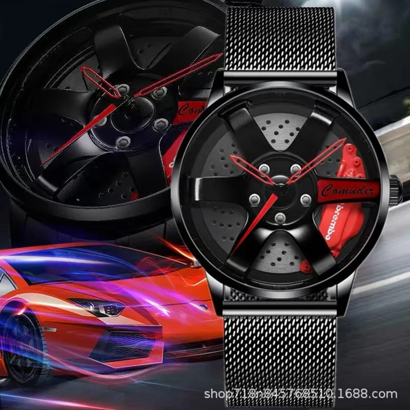 Fully Automatic Movement Watch Sports Men's Waterproof Wheel Style Non Mechanical Watch New Model Luxury Watch Quartz Clock