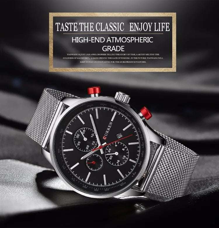 Curren 8227 Analógico Resistente al Agua