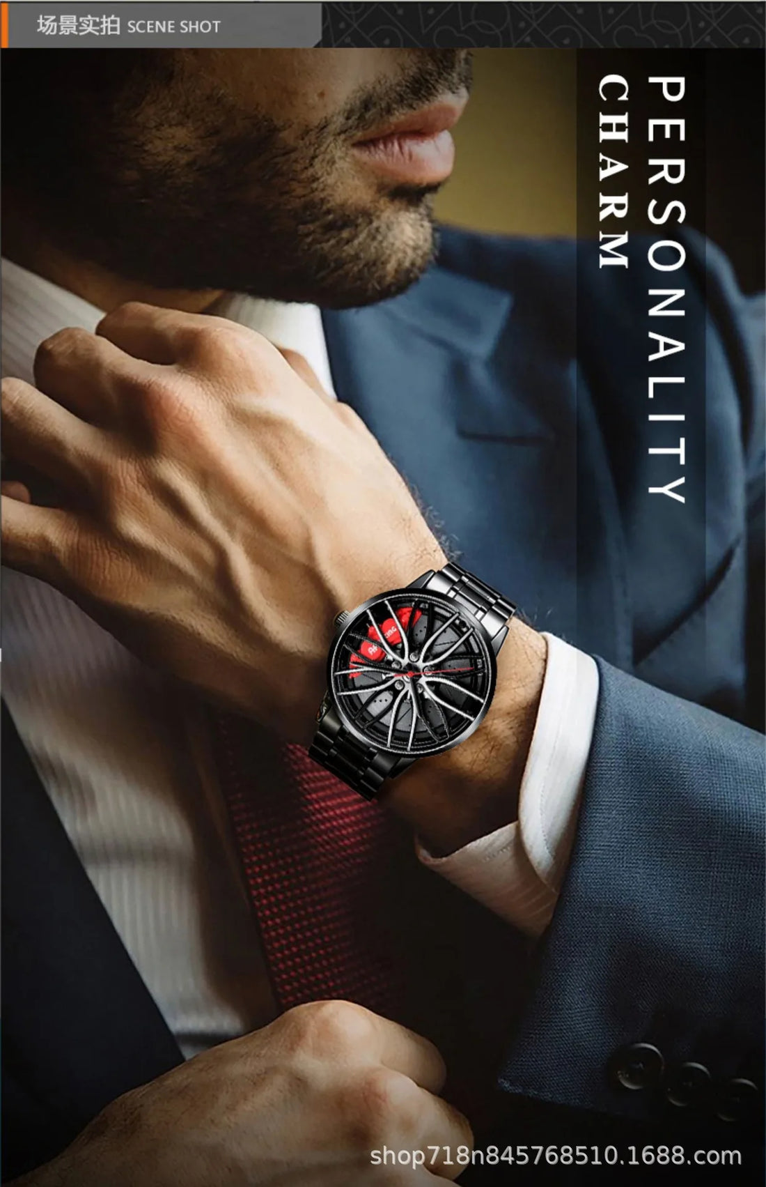Fully Automatic Movement Watch Sports Men's Waterproof Wheel Style Non Mechanical Watch New Model Luxury Watch Quartz Clock