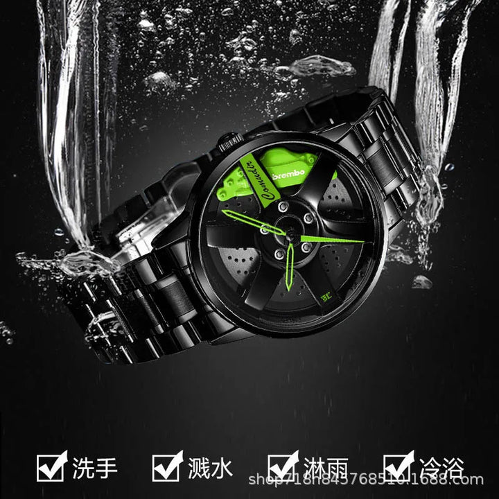 Fully Automatic Movement Watch Sports Men's Waterproof Wheel Style Non Mechanical Watch New Model Luxury Watch Quartz Clock