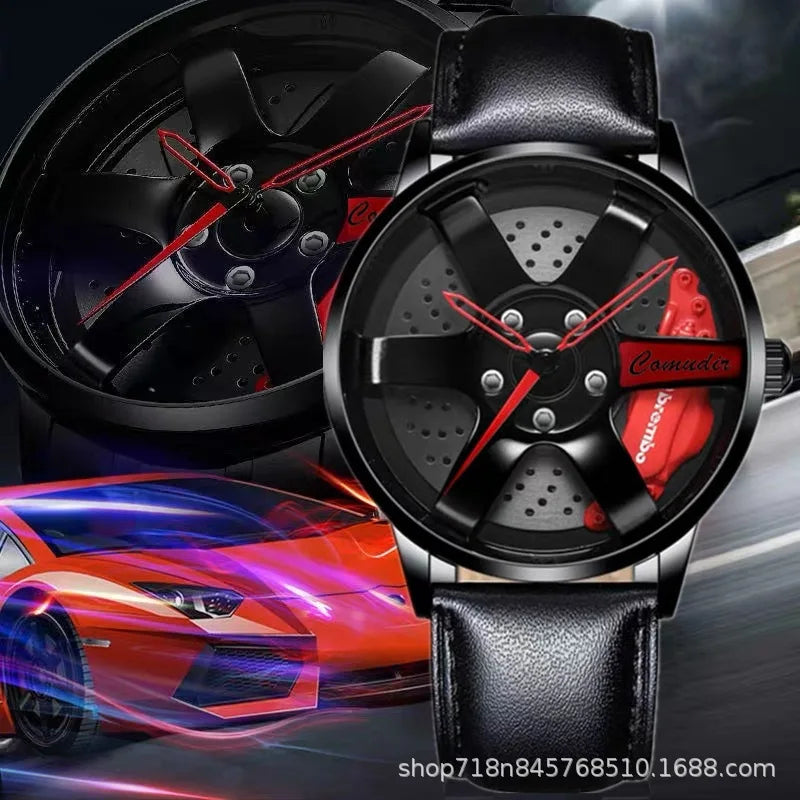Fully Automatic Movement Watch Sports Men's Waterproof Wheel Style Non Mechanical Watch New Model Luxury Watch Quartz Clock