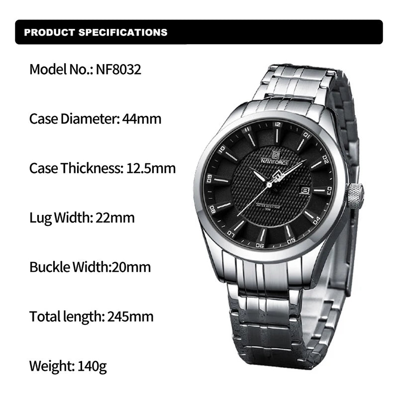 Naviforce NF8032 Elegante Cuarzo